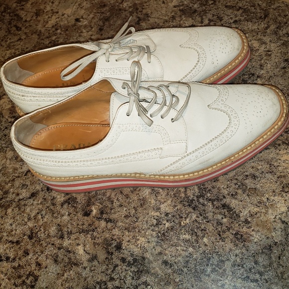 Prada Wingtip Platform Oxfords - Picture 2 of 7